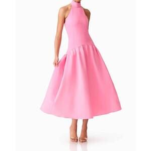 Elliatt Pink Halter Midi Dress